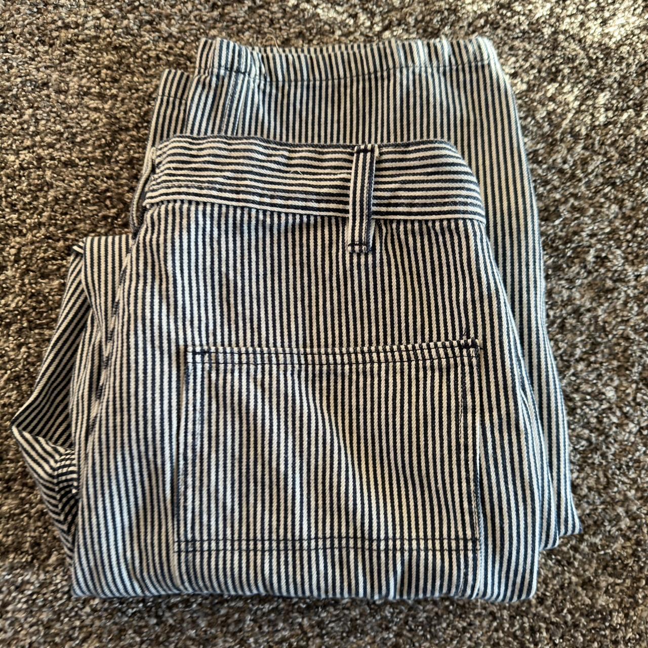 Striped Utility Pants - Depop