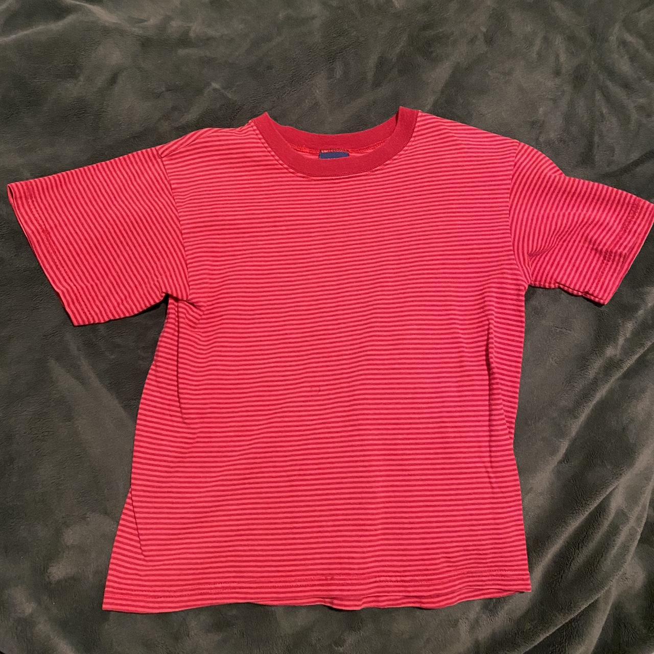 Women's Red and Burgundy T-shirt | Depop