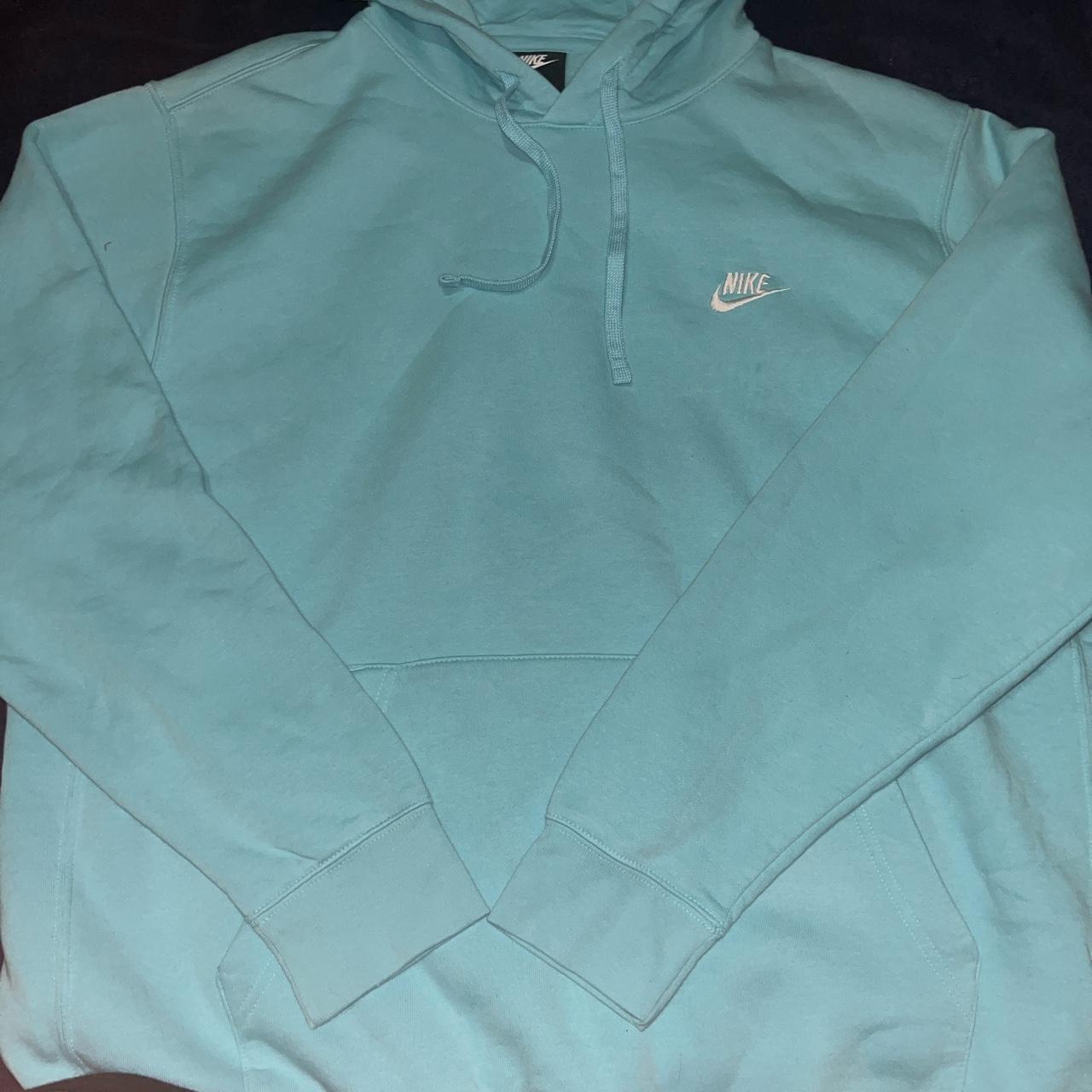 Brand new never worn CYAN Nike hoodie Dm Depop