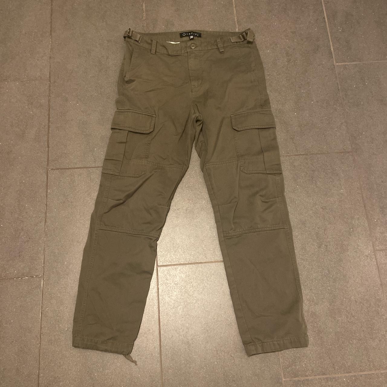 Olive Cargo Pants - Empyre - Depop