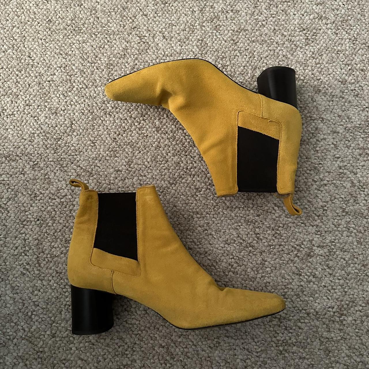 Yellow store boots zara