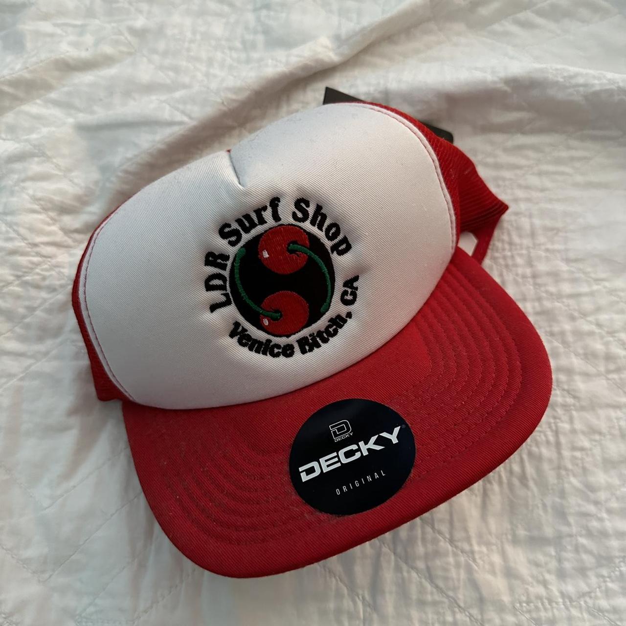 Decky Retro Fitted Cap, Red