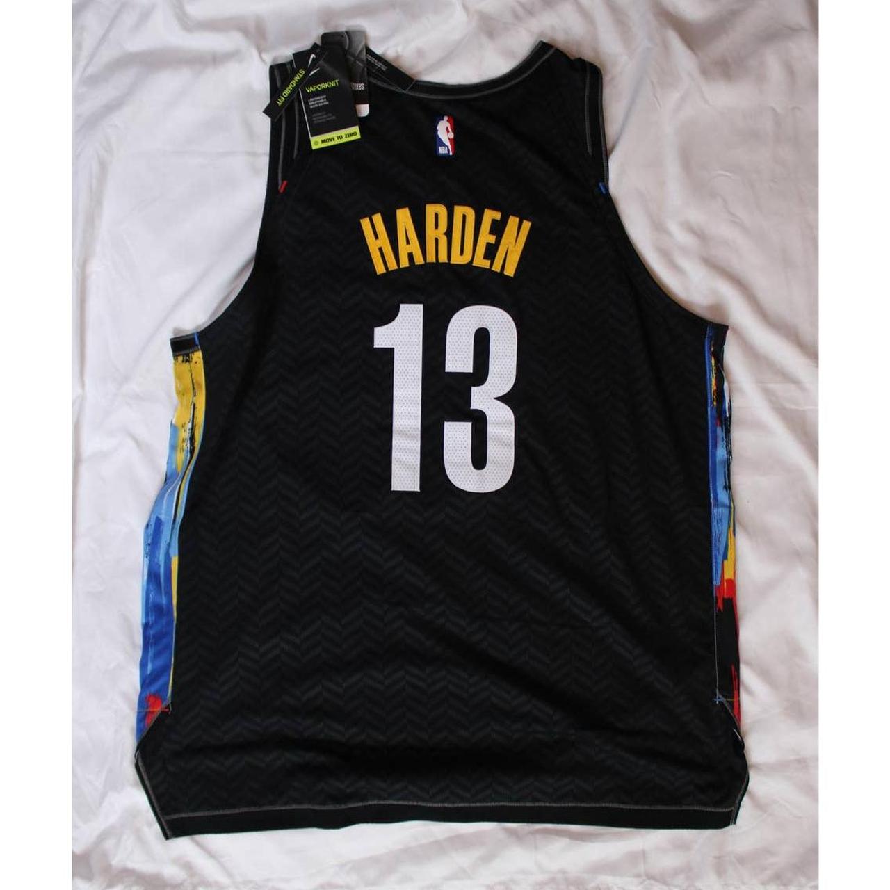 James Harden Jersey Brooklyn Nets Youth XL, fits - Depop
