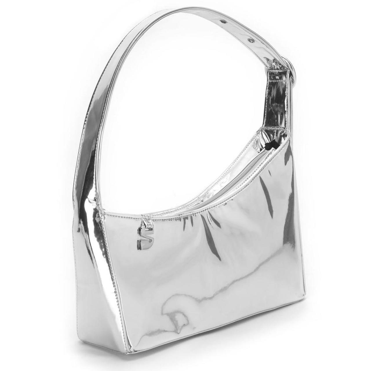 Trendy Y2K street style bag. Unique silver color... Depop