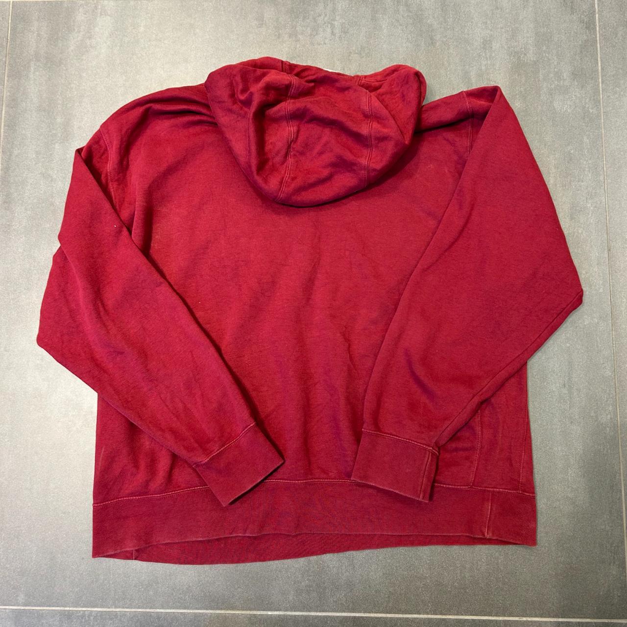 wine color nike hoodie