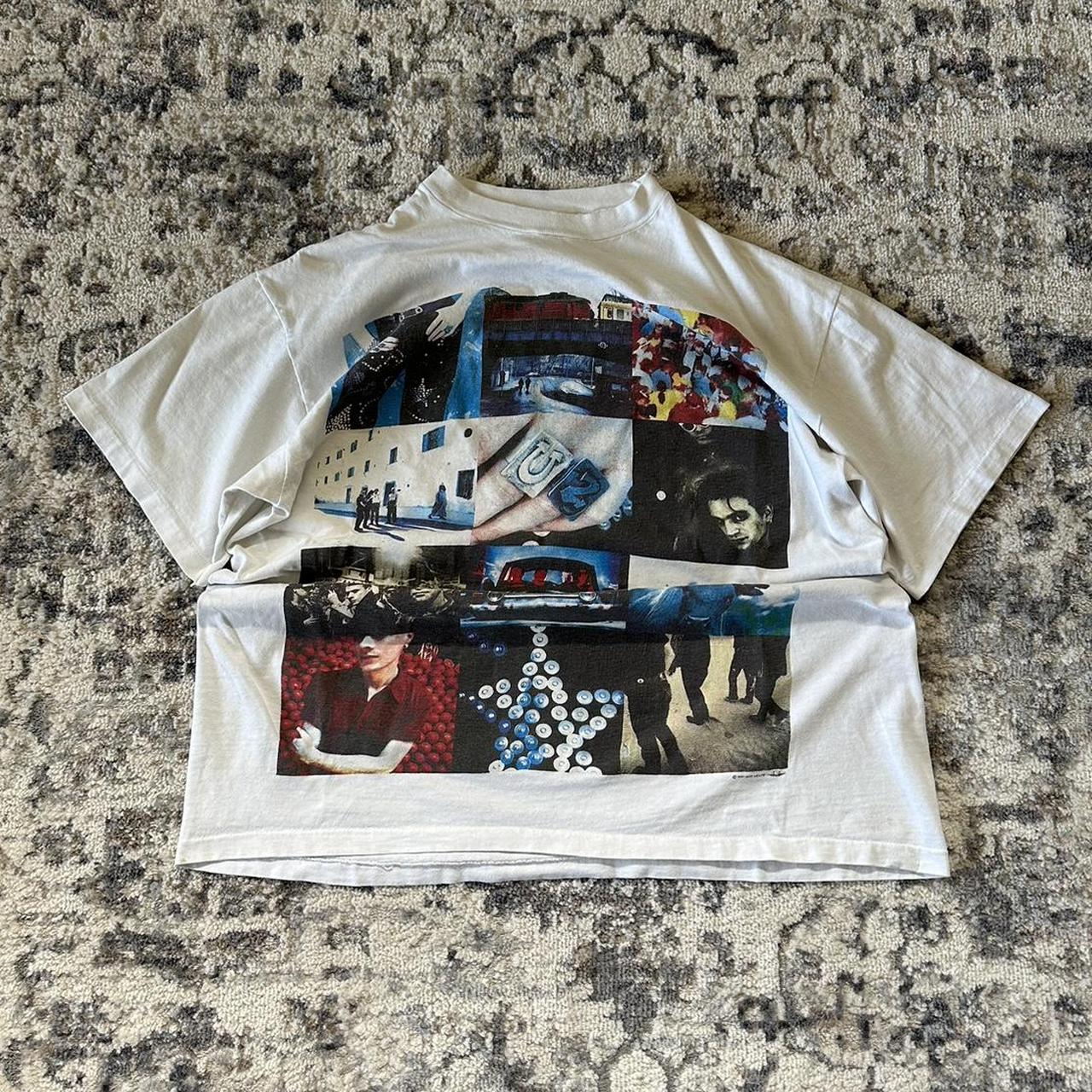 Vintage 90s U2 Achtung Baby Cover Art Band Shirt...