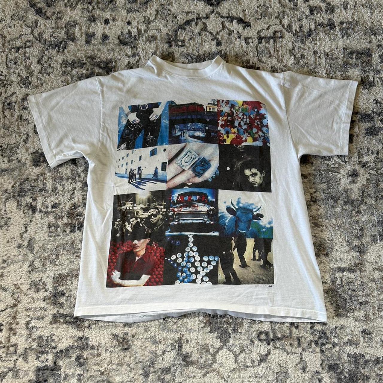 Vintage 90s U2 Achtung Baby Cover Art Band Shirt...