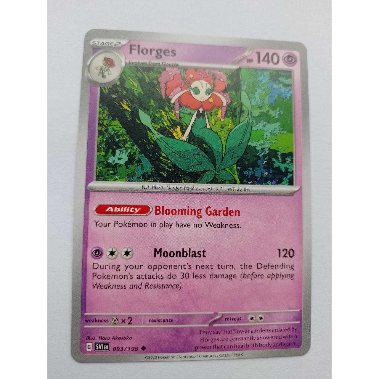 Pokemon Cards - Florges - (93/198) - Scarlet &... - Depop