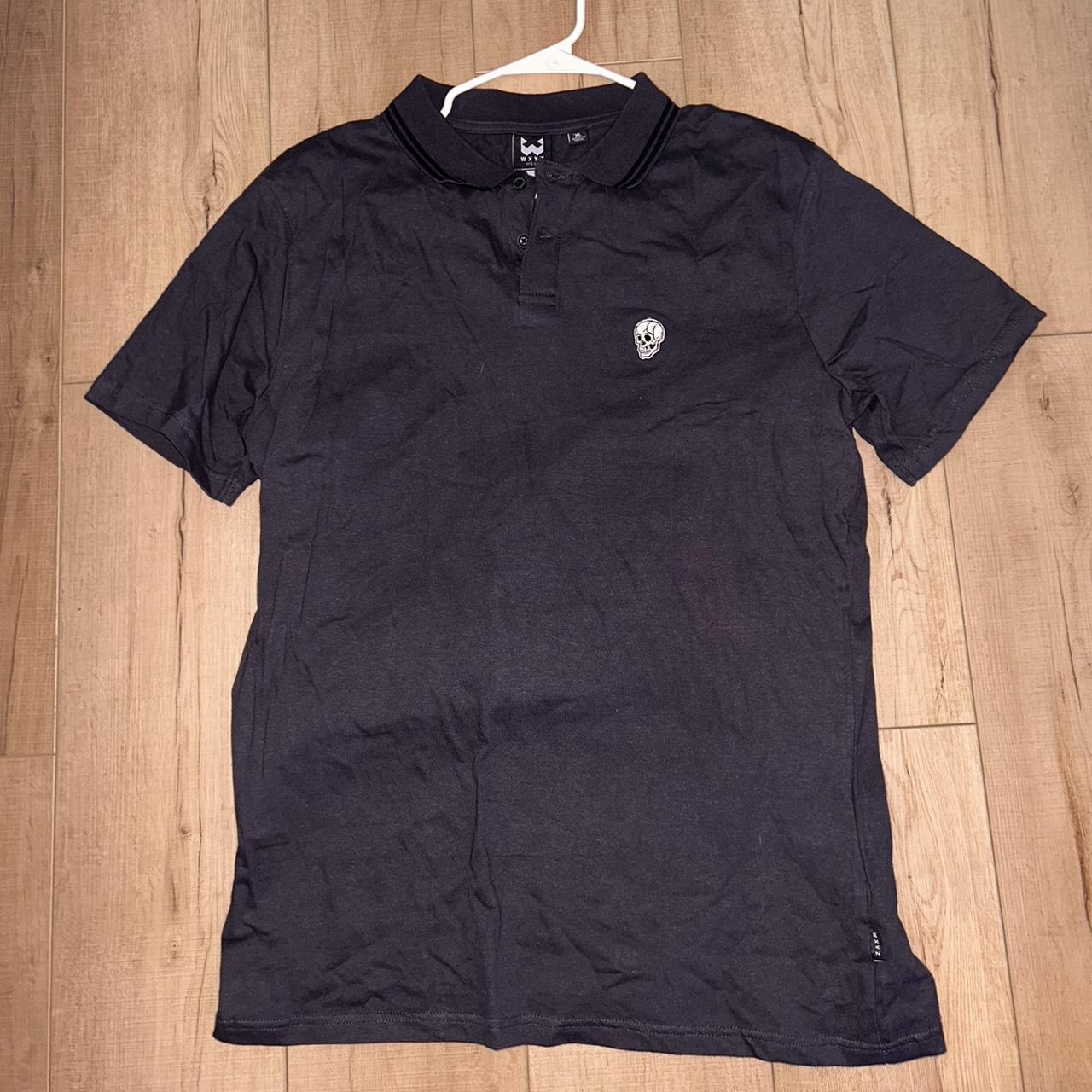 Story Mfg Mens Black Polo Shirts Depop