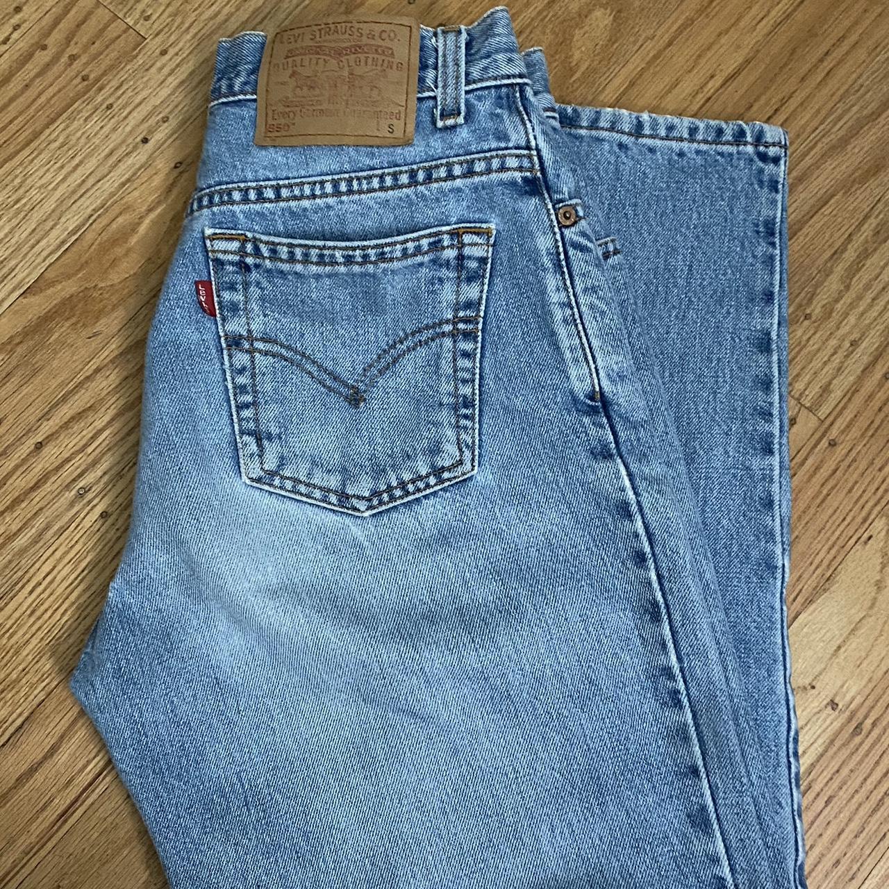 Vintage levis 550 red tag jeans relaxed fit tapered... - Depop