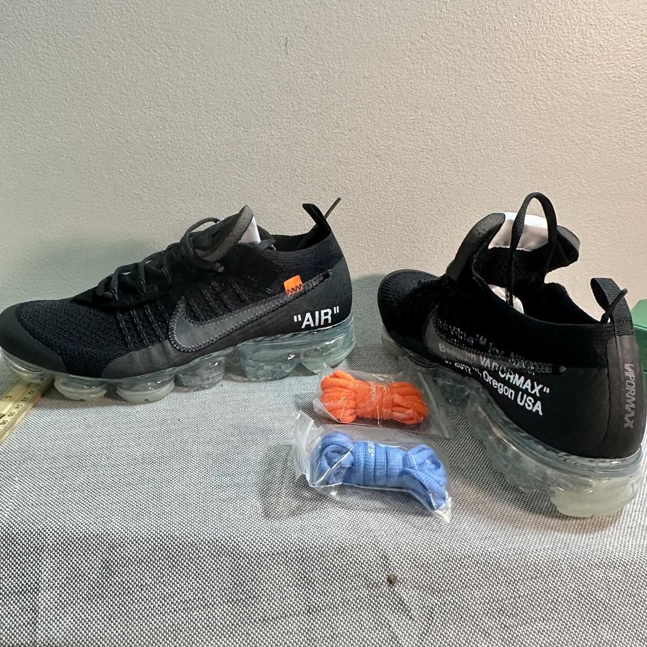 Off white vapormax outlet black laces