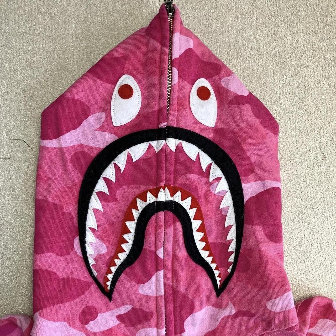 Bape A Bathing Ape Pink Camo Shark Hoodie. ⭐️ Size - Depop