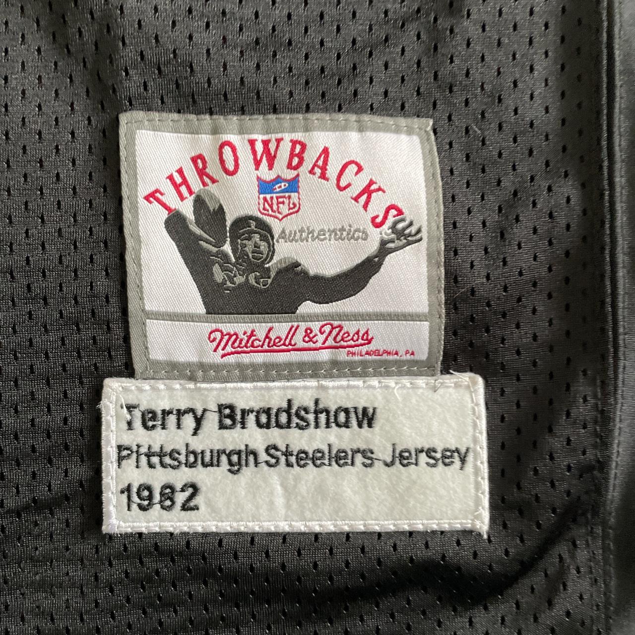 mitchell & ness terry bradshaw jersey size L sewn - Depop