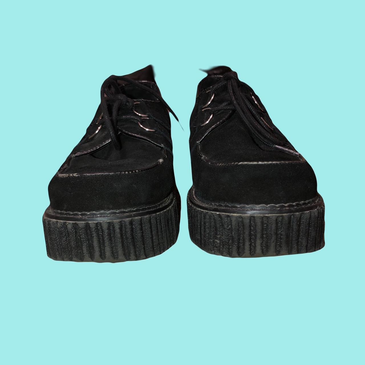 Black suede and leather Demonia creepers101 Some... Depop