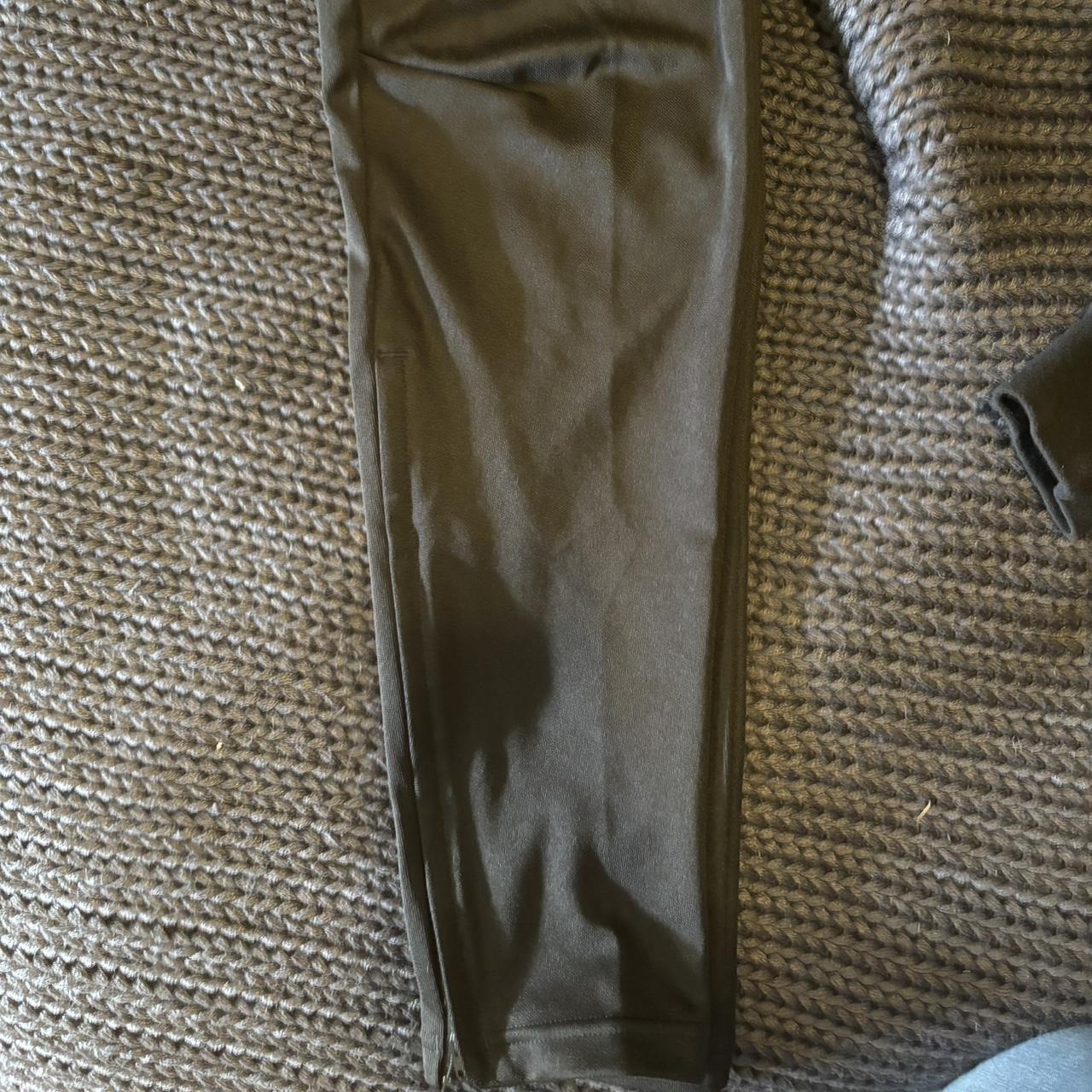 Adidas trainer pants with side zipper - Depop