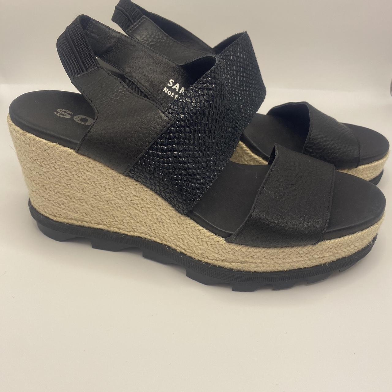 Sorel Women s Joanie II Slingback Jute Wedge Sandals Depop