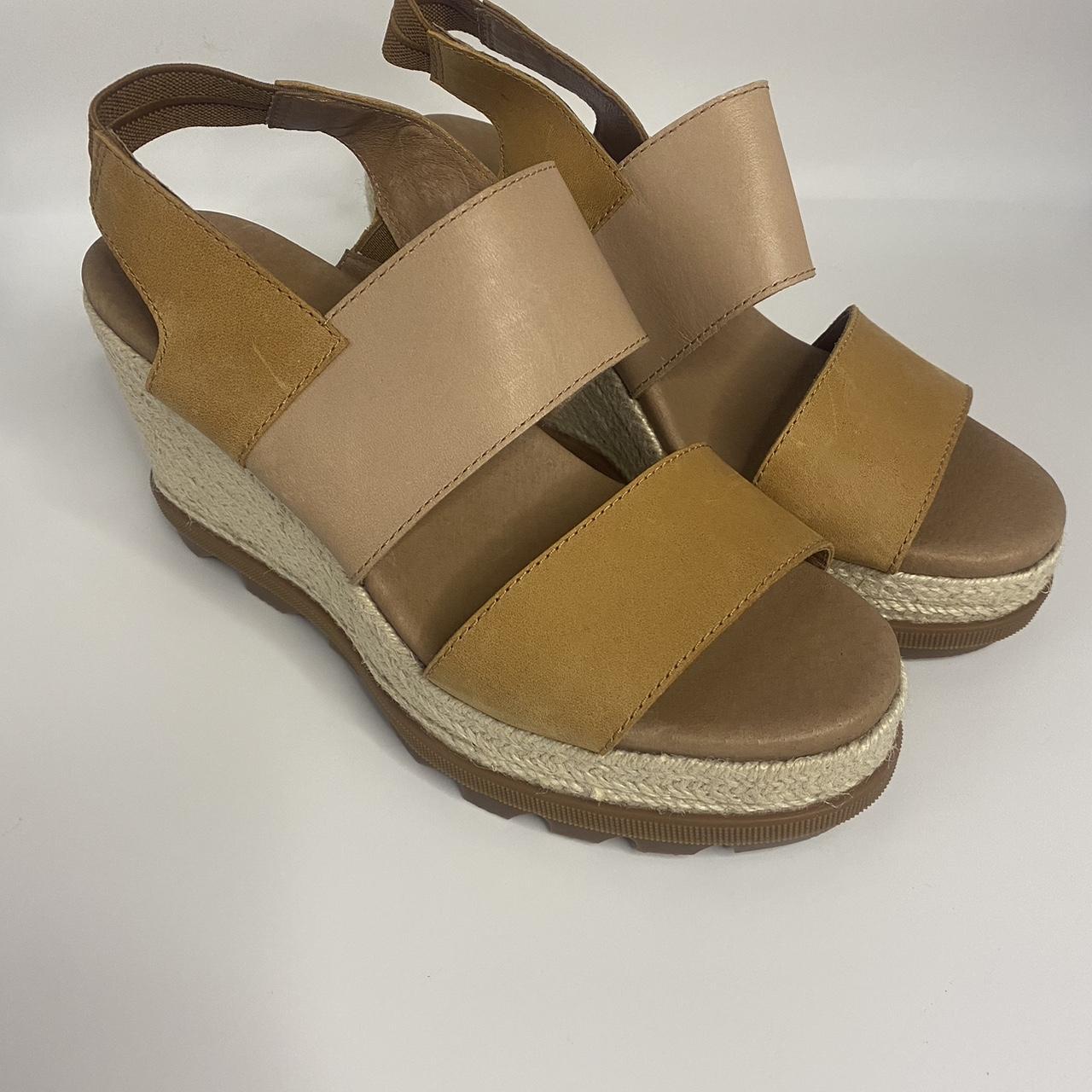 Sorel Women s Joanie II Slingback Jute Wedge Sandals Depop