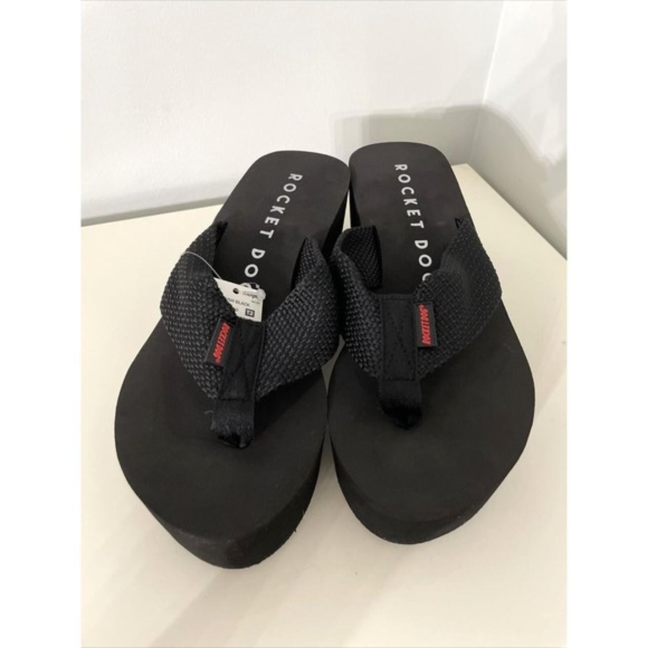 Rocket Dog Black Platform Sandals Flip Flops Crush... Depop