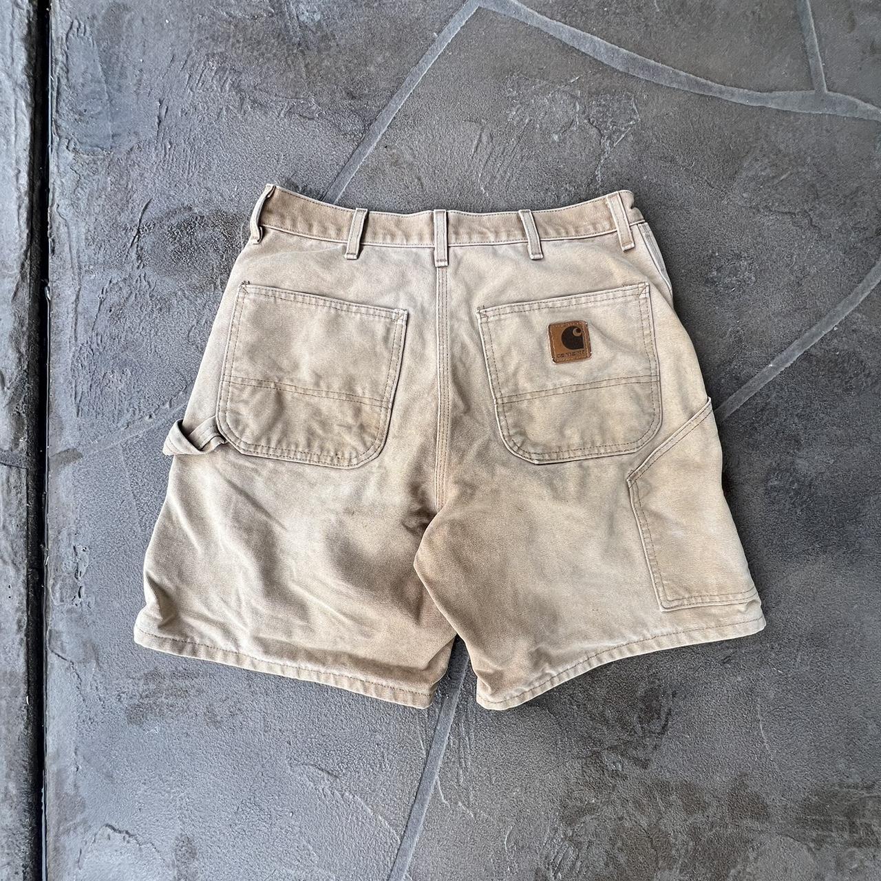 Vintage Carheartt Shorts 33/33 Small Hole - Depop