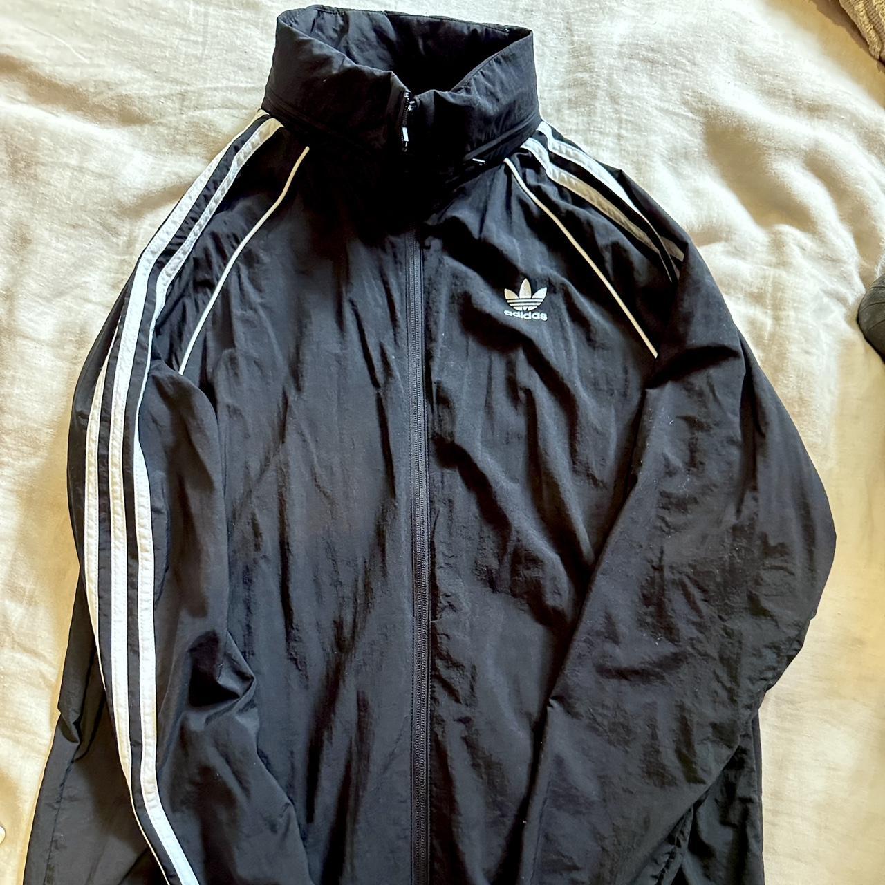 Adidas wind breaker jacket. Classic, old skool... - Depop