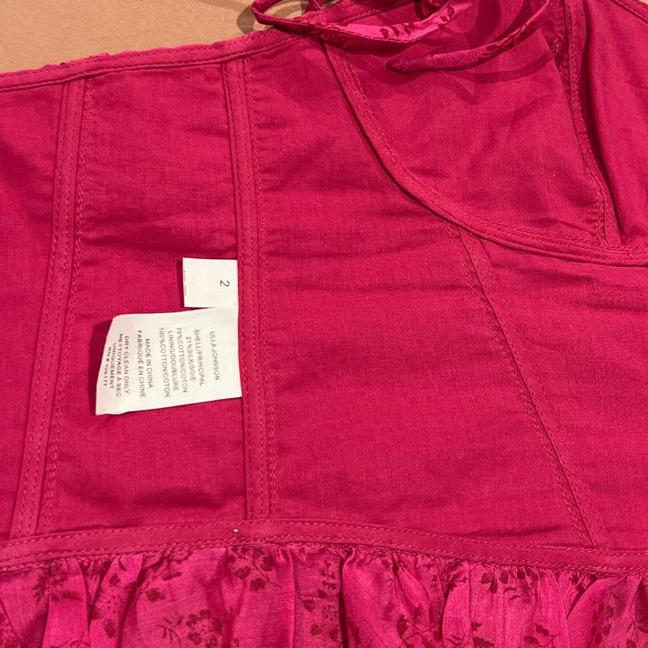 Ulla Johnson Women's Pink Corset | Depop