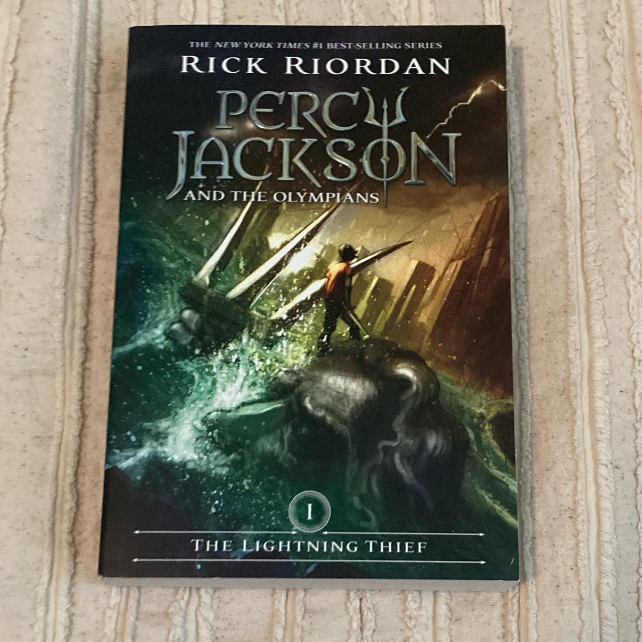 Percy Jackson and the lightning thief by Rick... - Depop