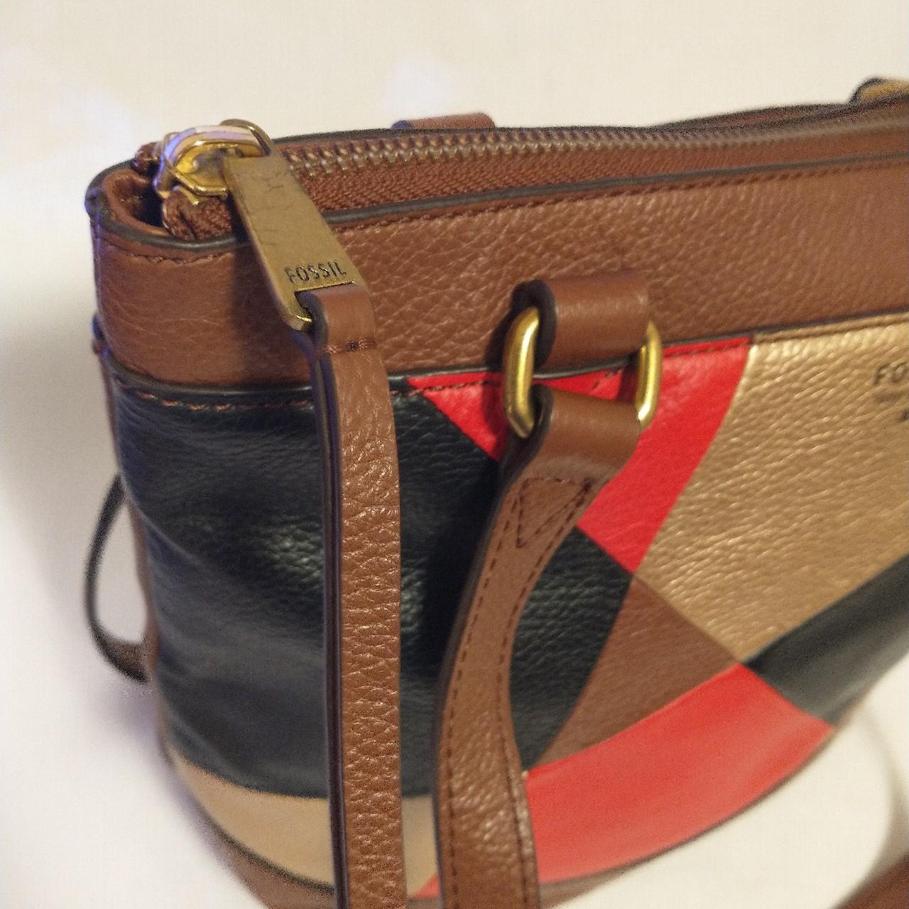 Fossil Women's Bag - Brown/Multi – Fossil Patchwo… - image 2