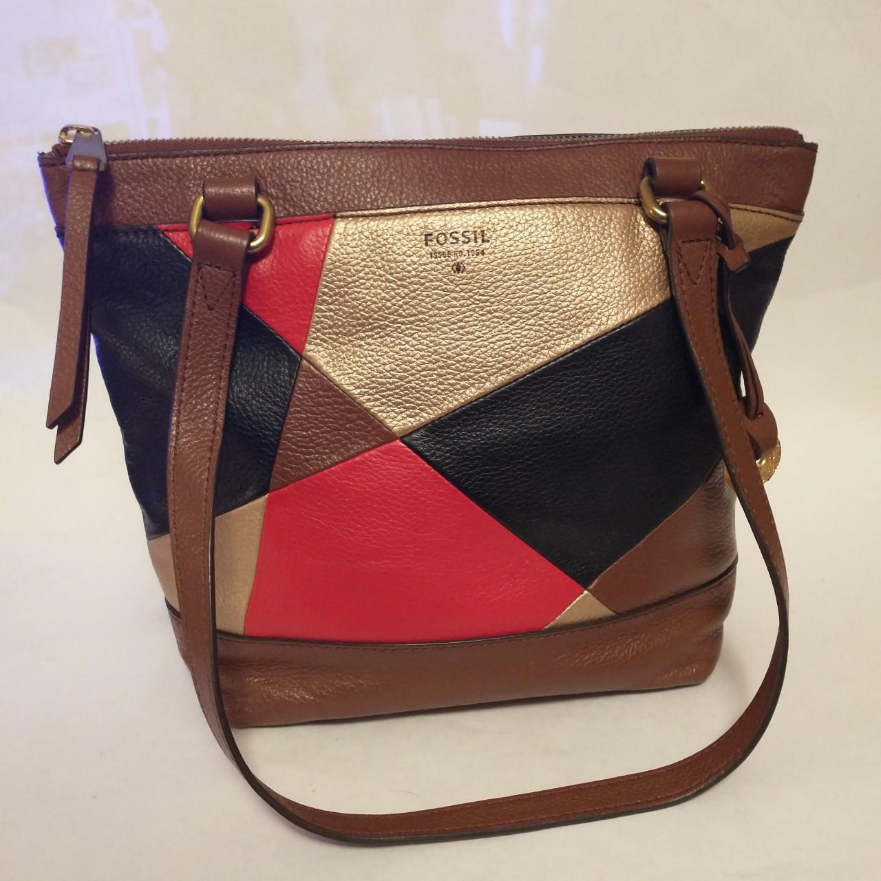 Fossil Women's Bag - Brown/Multi – Fossil Patchwo… - image 1