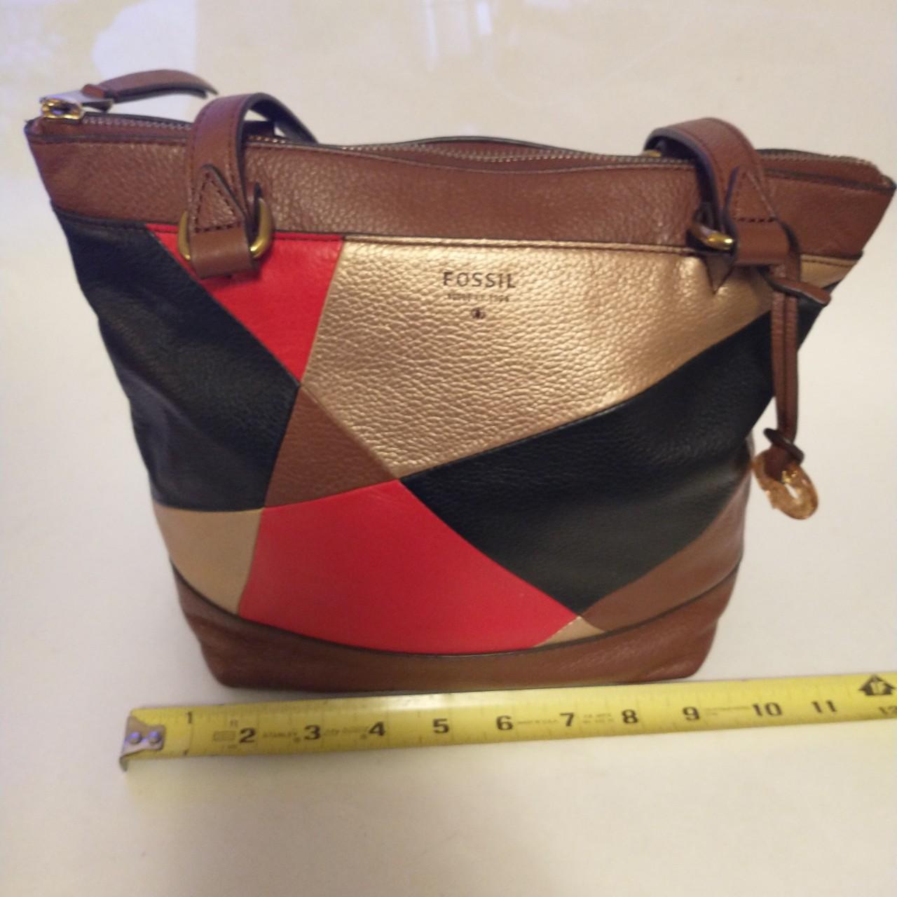 Fossil Women's Bag - Brown/Multi – Fossil Patchwo… - image 5