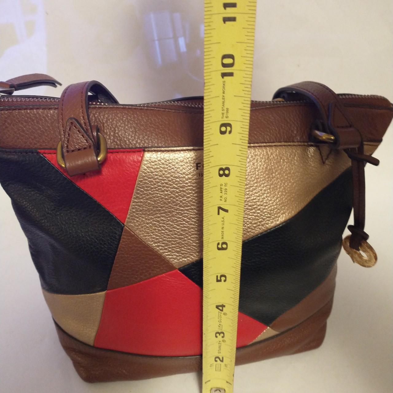 Fossil Women's Bag - Brown/Multi – Fossil Patchwo… - image 6