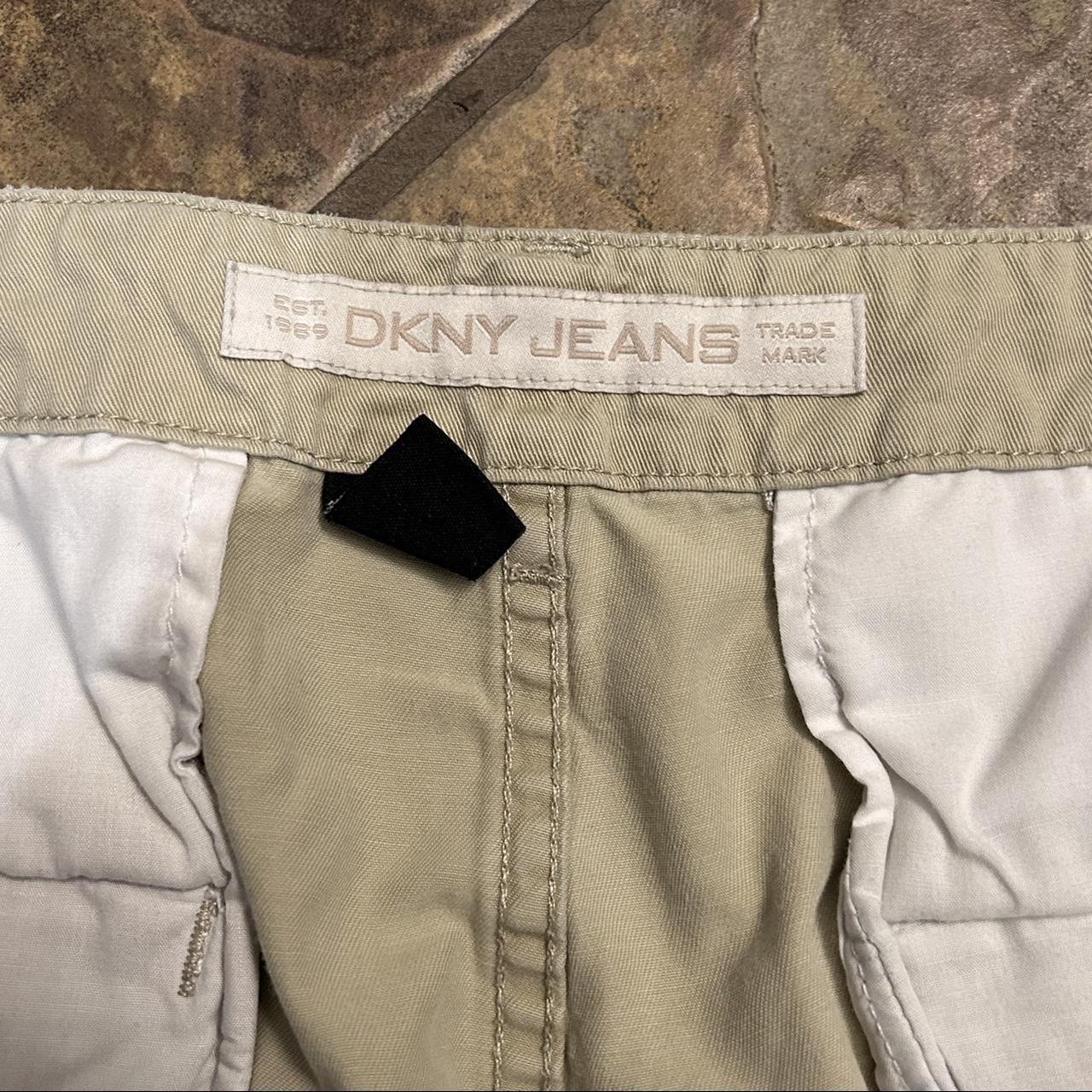 DKNY Men's Cream and White Trousers | Depop