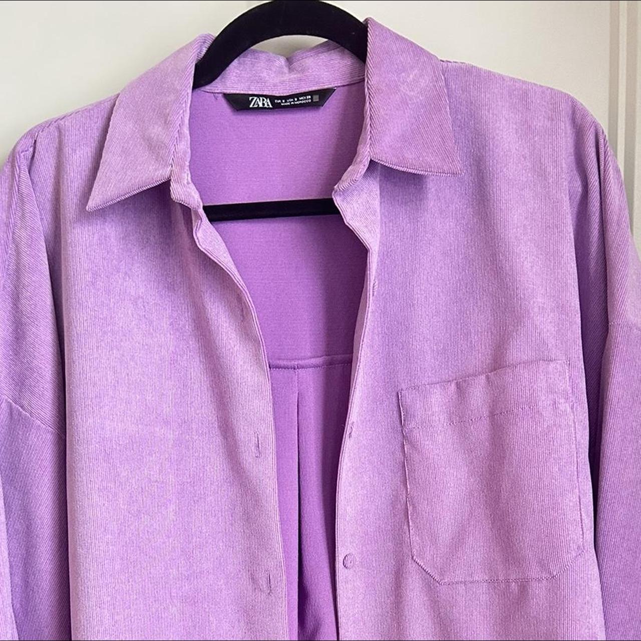 Zara Women's Purple Shirt | Depop