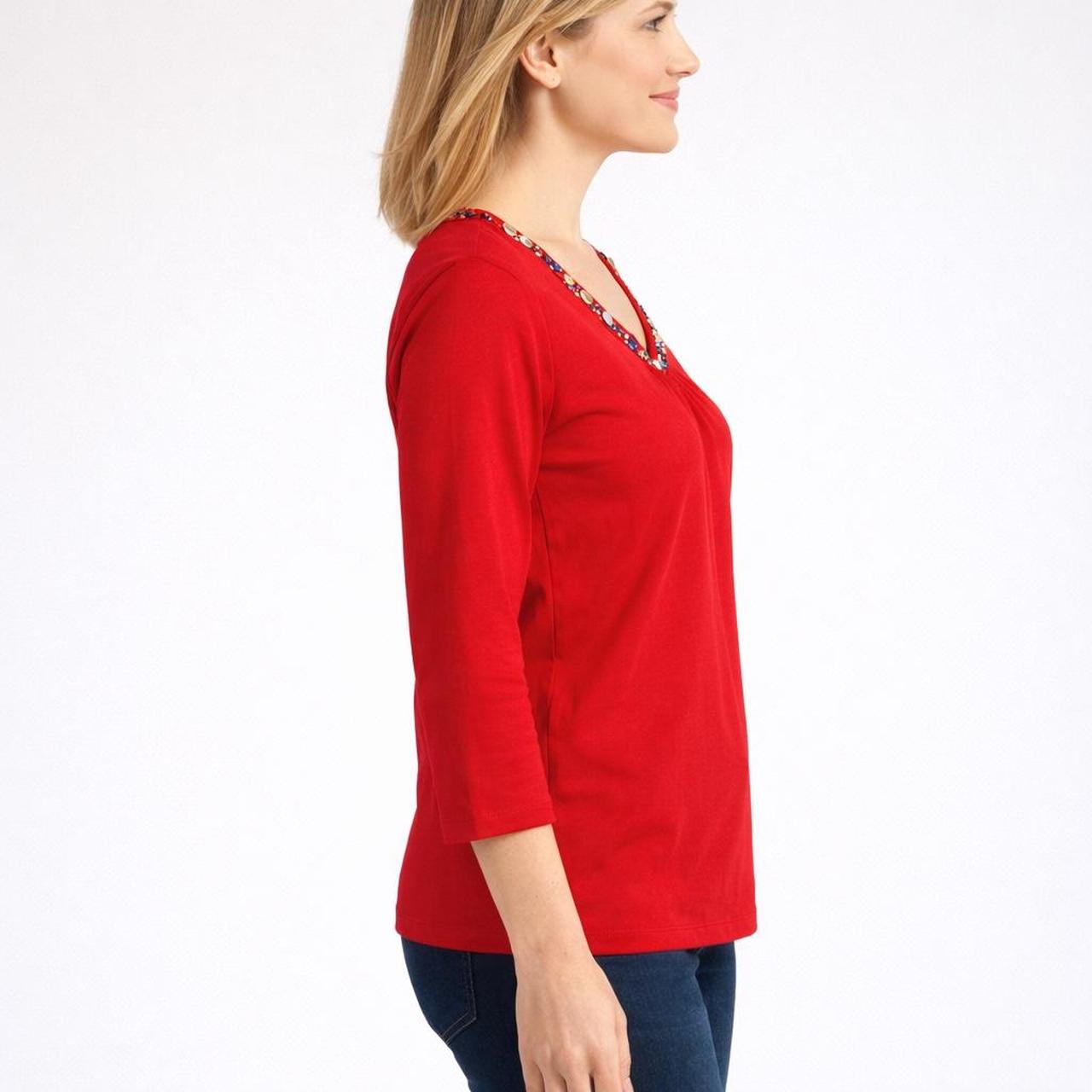 Ruby Rd. Women's Blouse - Red - S – Ruby Rd Red B… - image 2