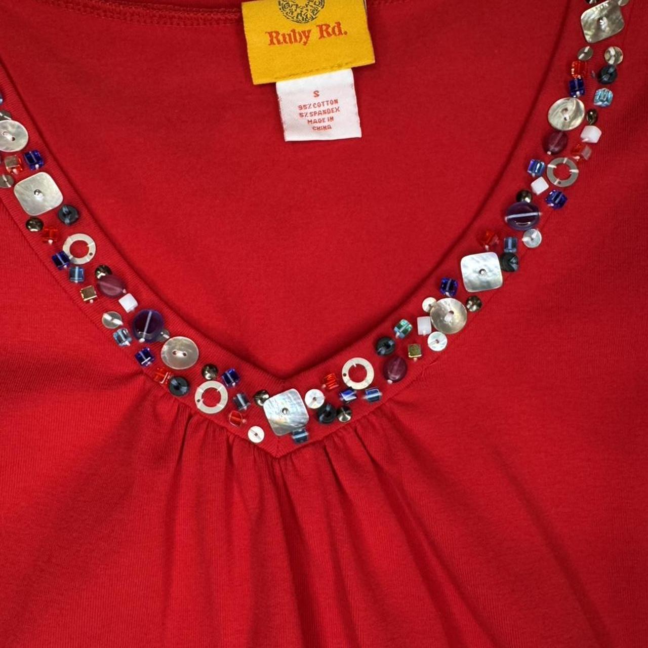 Ruby Rd. Women's Blouse - Red - S – Ruby Rd Red B… - image 4