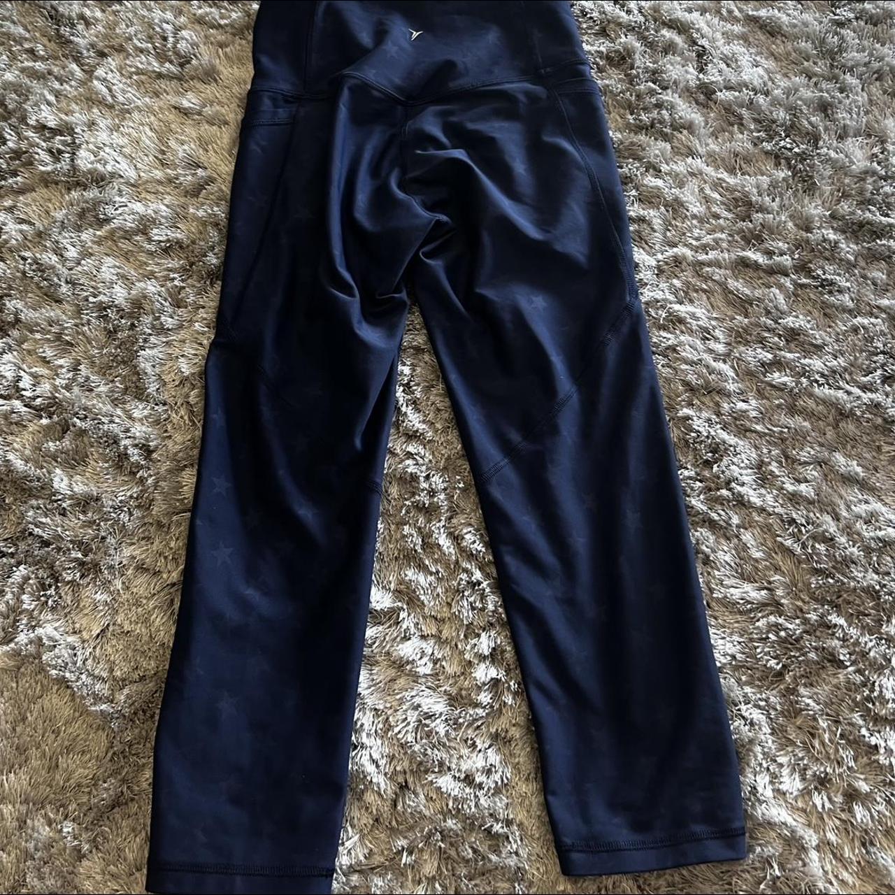 old navy active navy blue star leggings - size S.