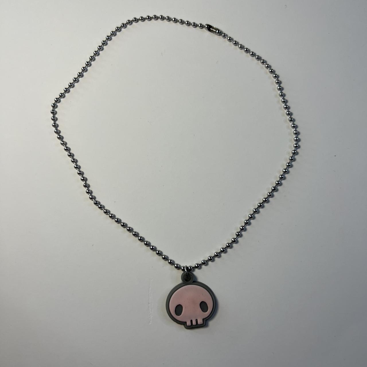 Kuromi Skull Barbed Wire Necklace Set