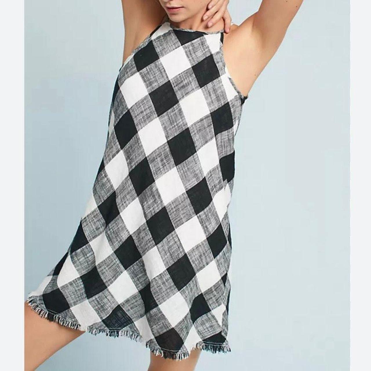 Black and white plaid dress womens best sale