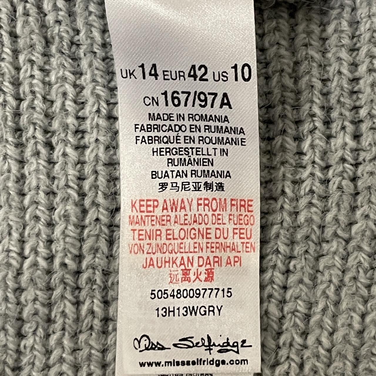 Miss selfridge 2024 grey jumper