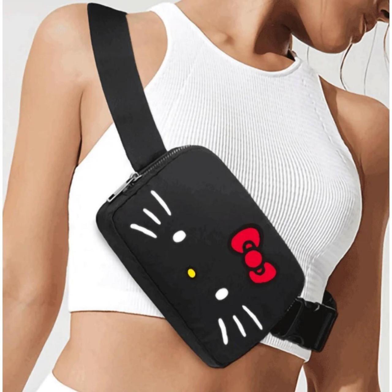 HELLO KITTY Chest Waist Bag. NEW Color Black. Depop