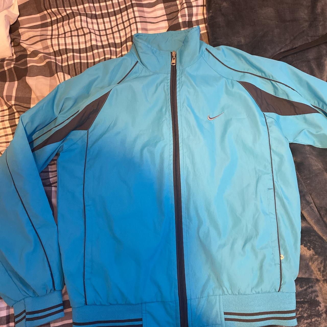 Vintage light blue Nike windbreaker Size XL youth... - Depop