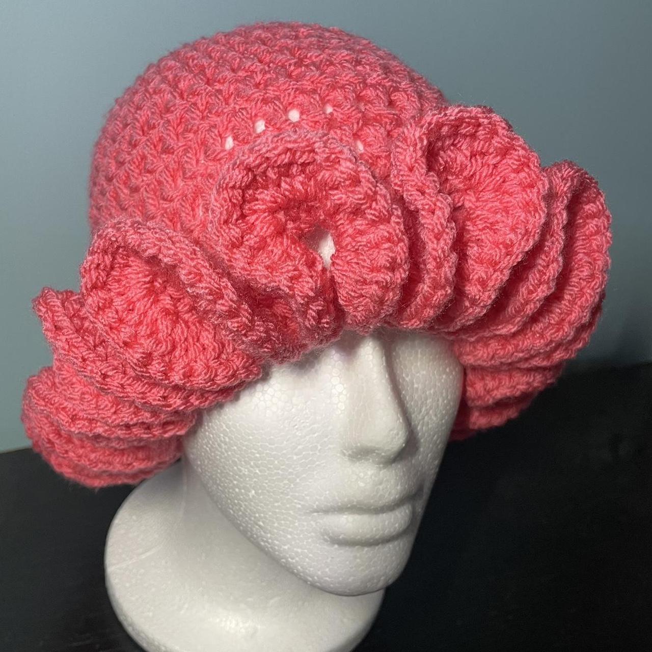 Crochet Ruffle Hat - handmade with love + time 🫶🏽 -... - Depop