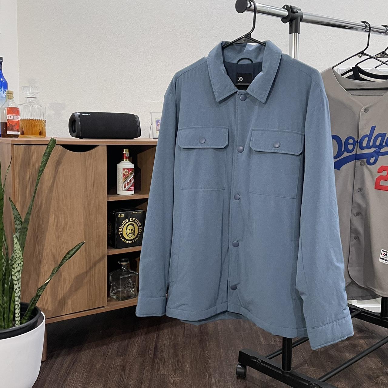 All in Motion Men's Blue and Navy Jacket Depop