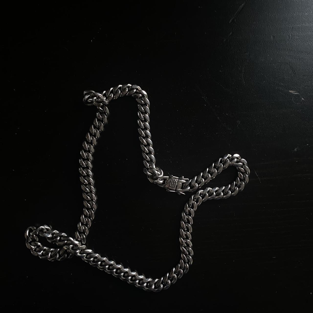 Cuban Link Chain Stainless steel, water proof, worn... - Depop