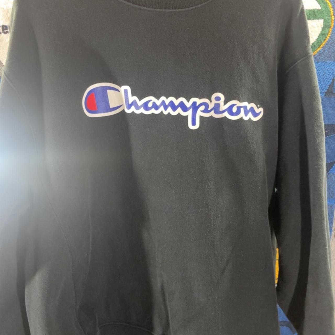 Champion rock and roll hall of fame crewneck in good... - Depop
