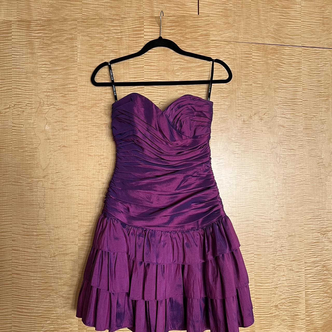 Betsey Johnson Women's Purple Dress | Depop