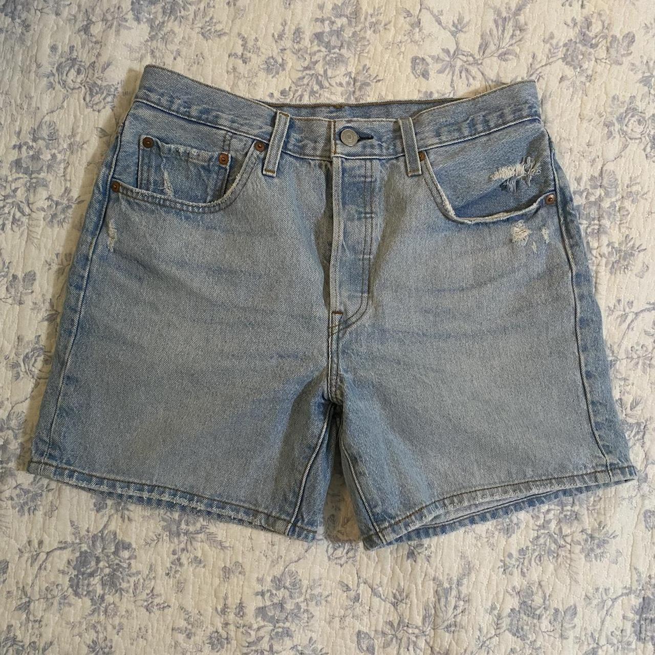 Levi’s 501 Mid-thigh high rise denim shorts Size-... - Depop