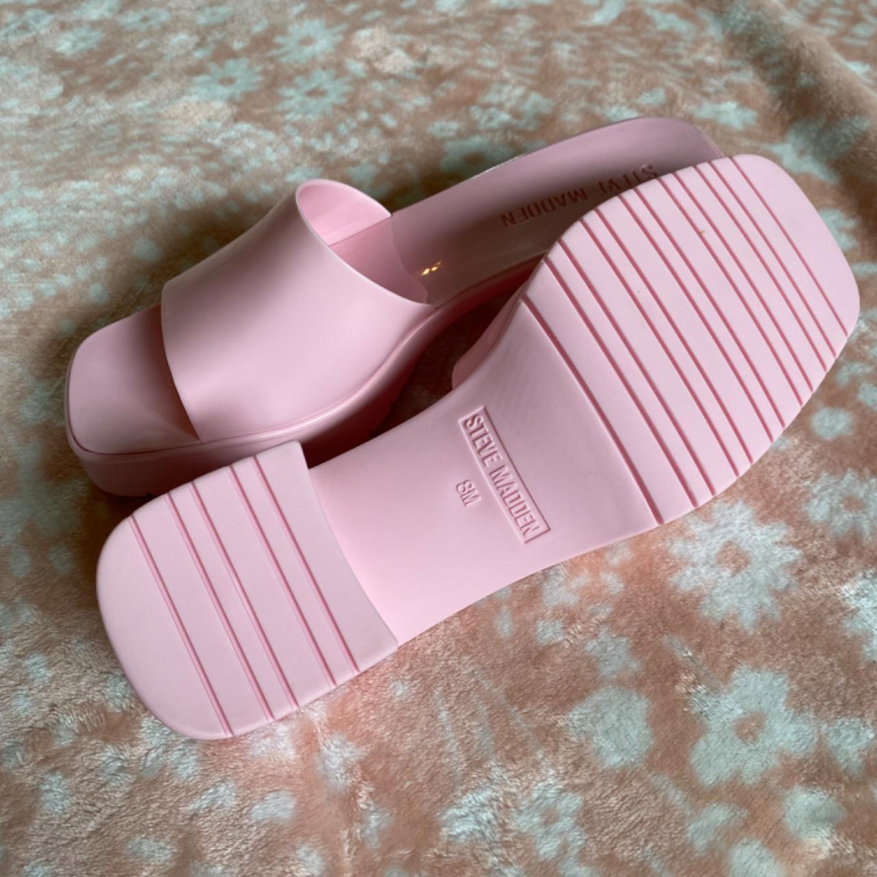 Steve Madden Men's Pink Mules Depop