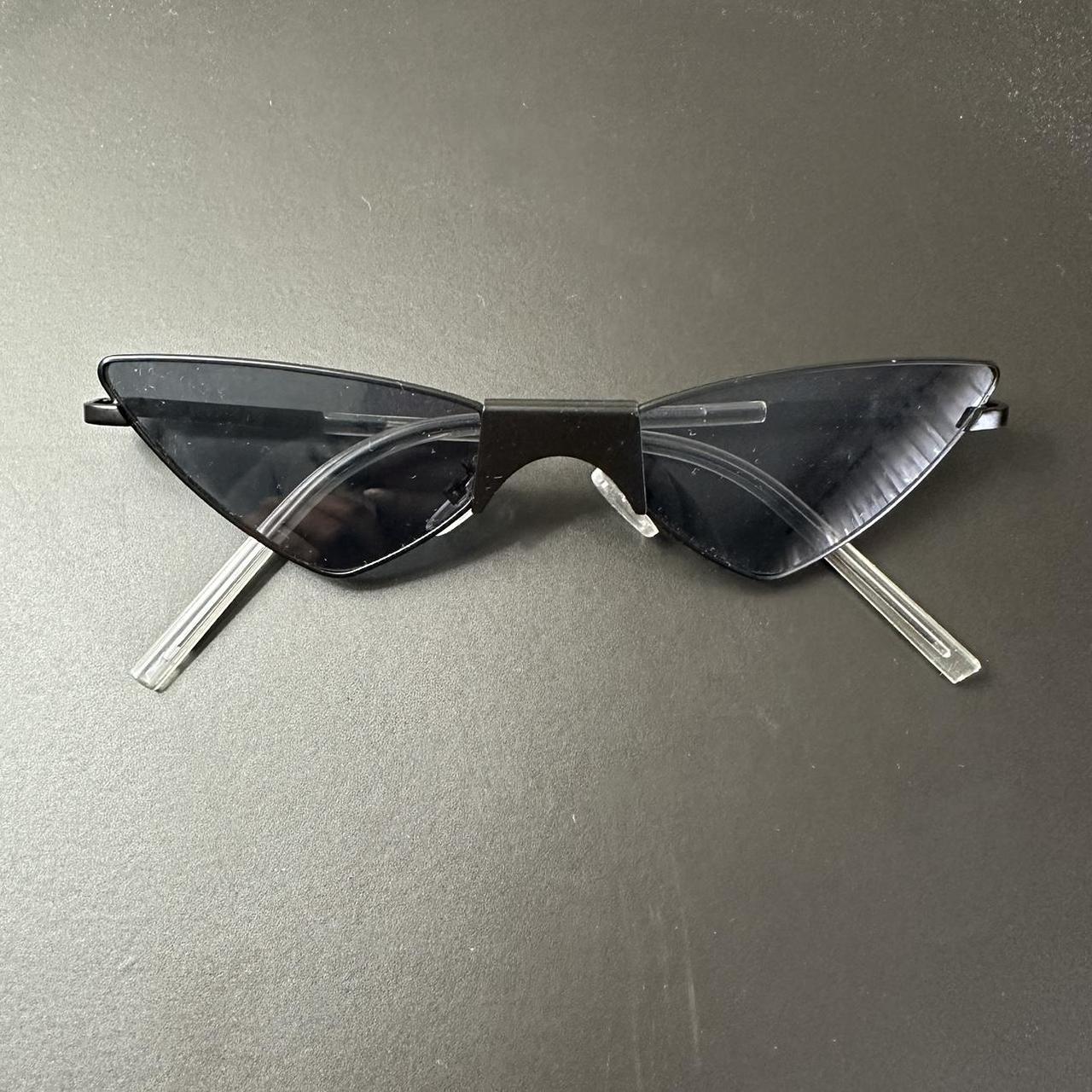Black Triangle shaped Sunglasses -no flaws, great... - Depop