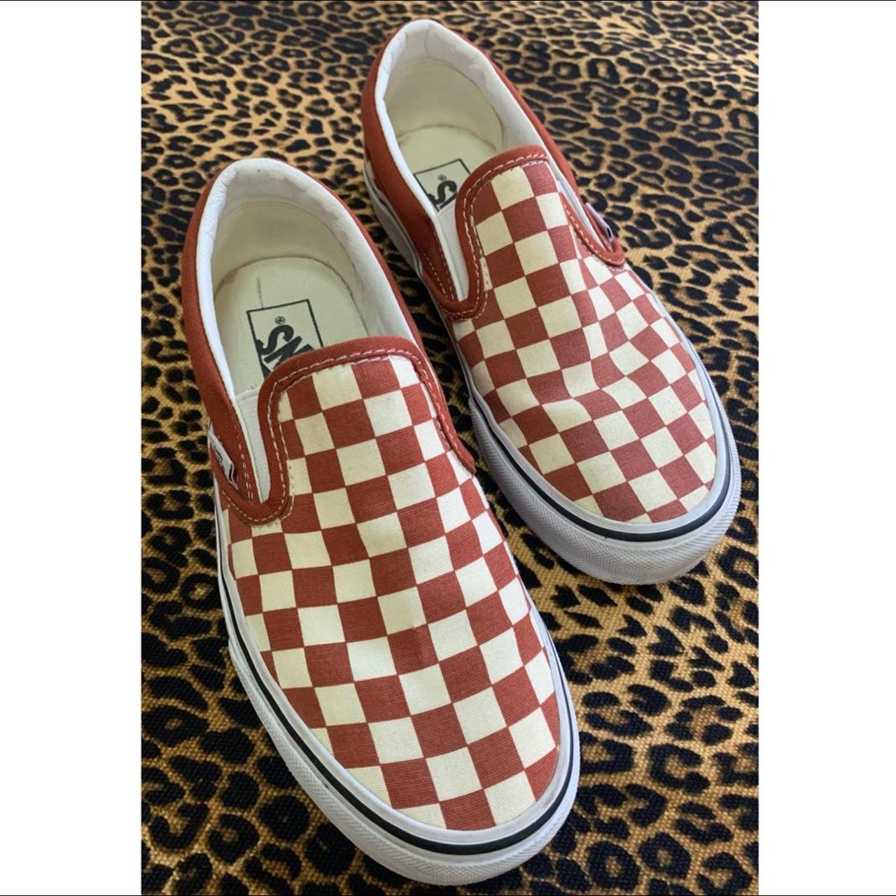 Classic SlipOn Burnt Orange Canvas Vans Tennis... Depop