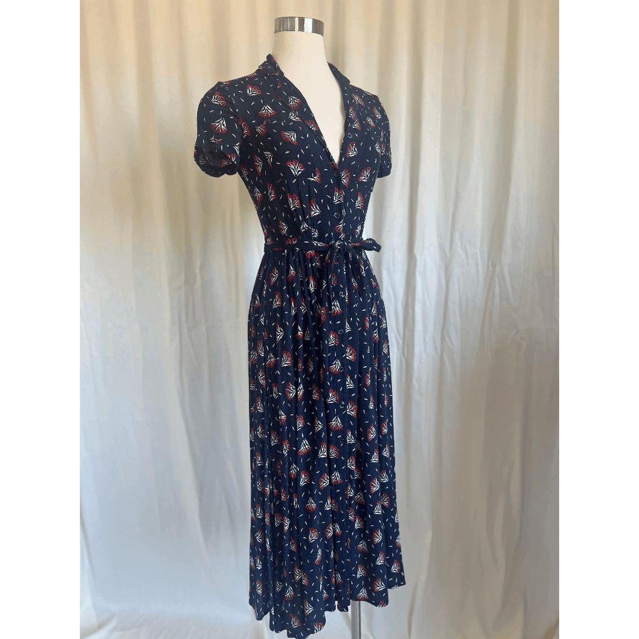 Marks and Spencer Women's Maxi Dress Floral Button... - Depop